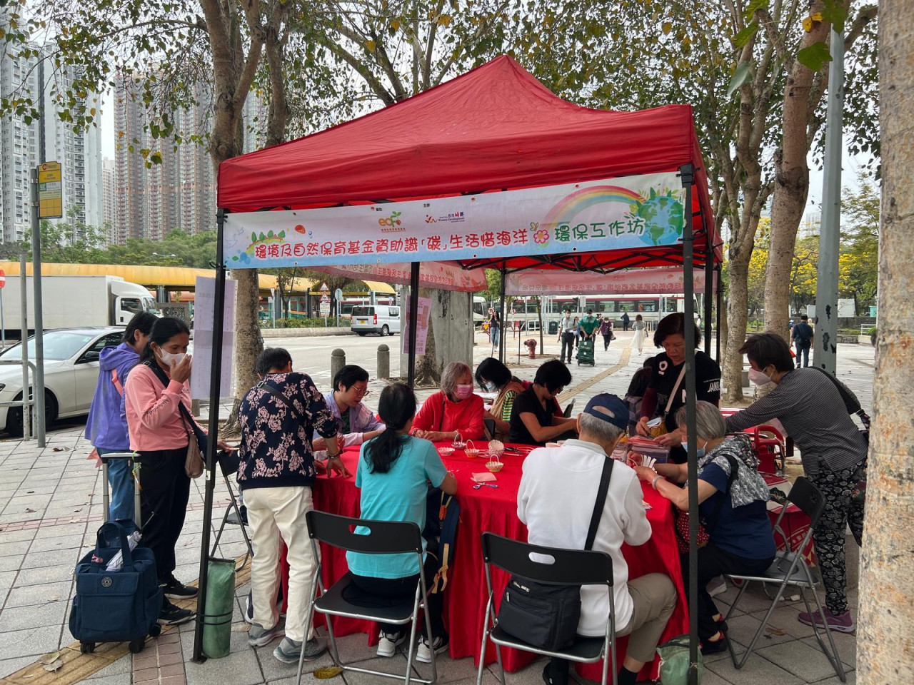 2025年4月11日在天瑞邨社區會堂對出空地舉行低碳生活市集
